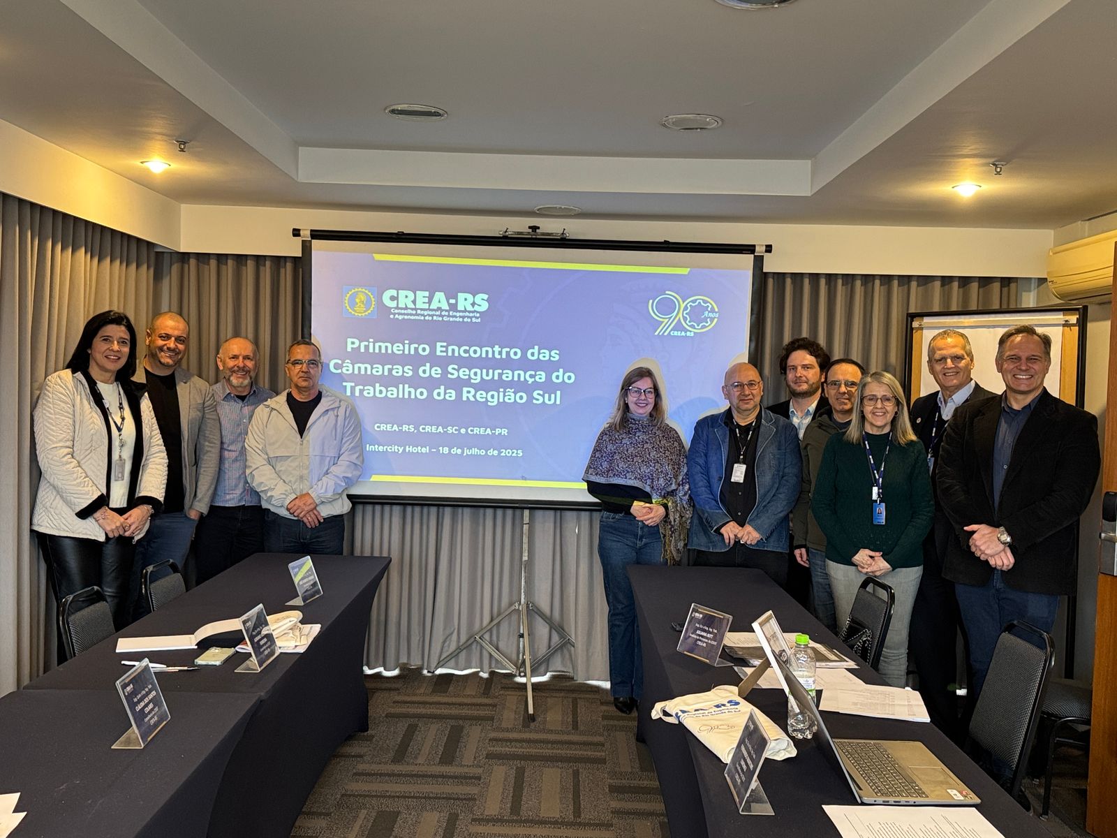 A presidente do CREA-RS, Eng. Amb. Nanci Walter, tamb&eacute;m participou da abertura